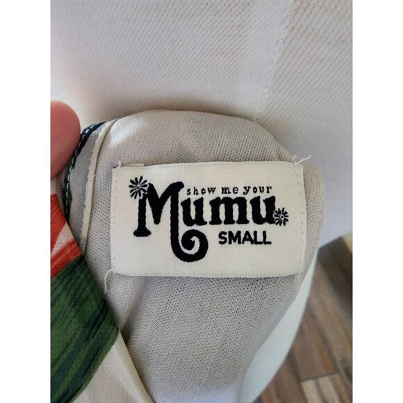 Show Me Your Mumu Paradise Found Gomez Tropical‎ Mini Shift Halter Dress Small - Picture 8 of 8